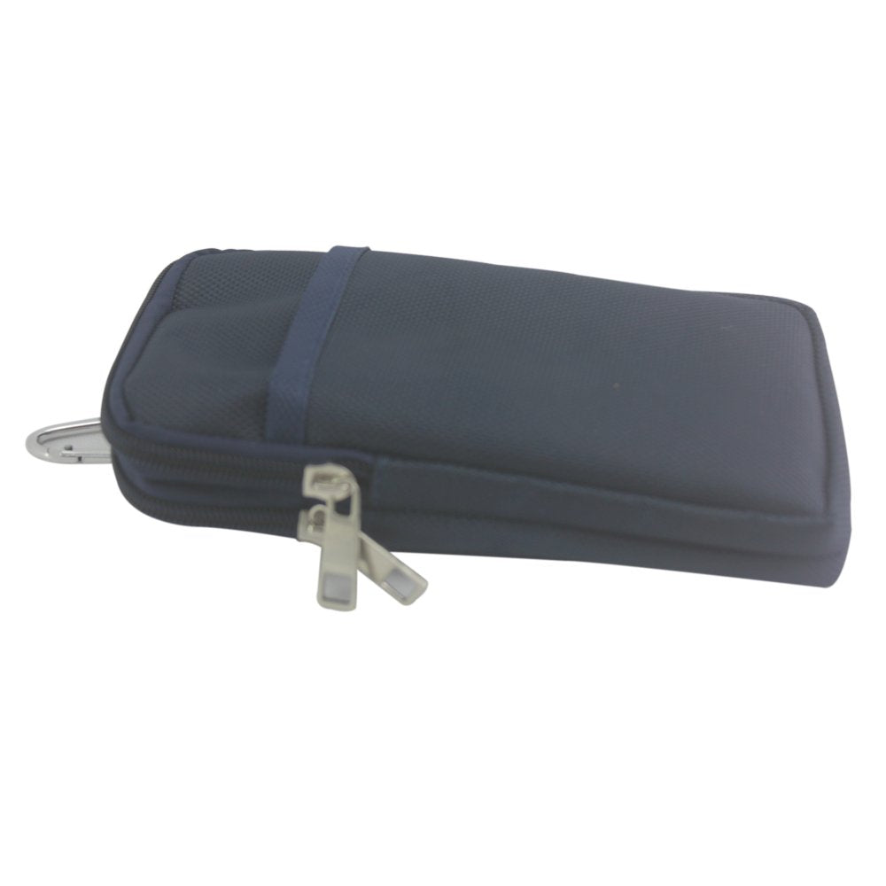 Kruzroyal Blue Universal Tactical Army Camouflage Belt Case Cover Belt Chain Zip Hip Holster Pouch Case For All Mobile Phone