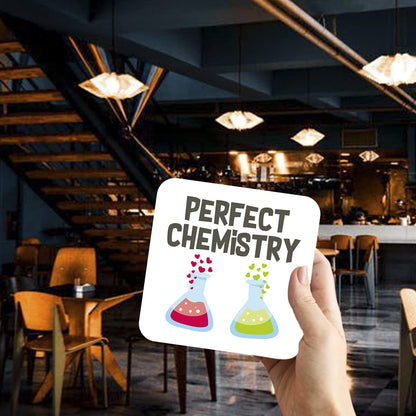 CS575 Perfect Chemistry Novelty Funny Coffee Tea Drink Gift Glossy MDF Wooden Coaster
