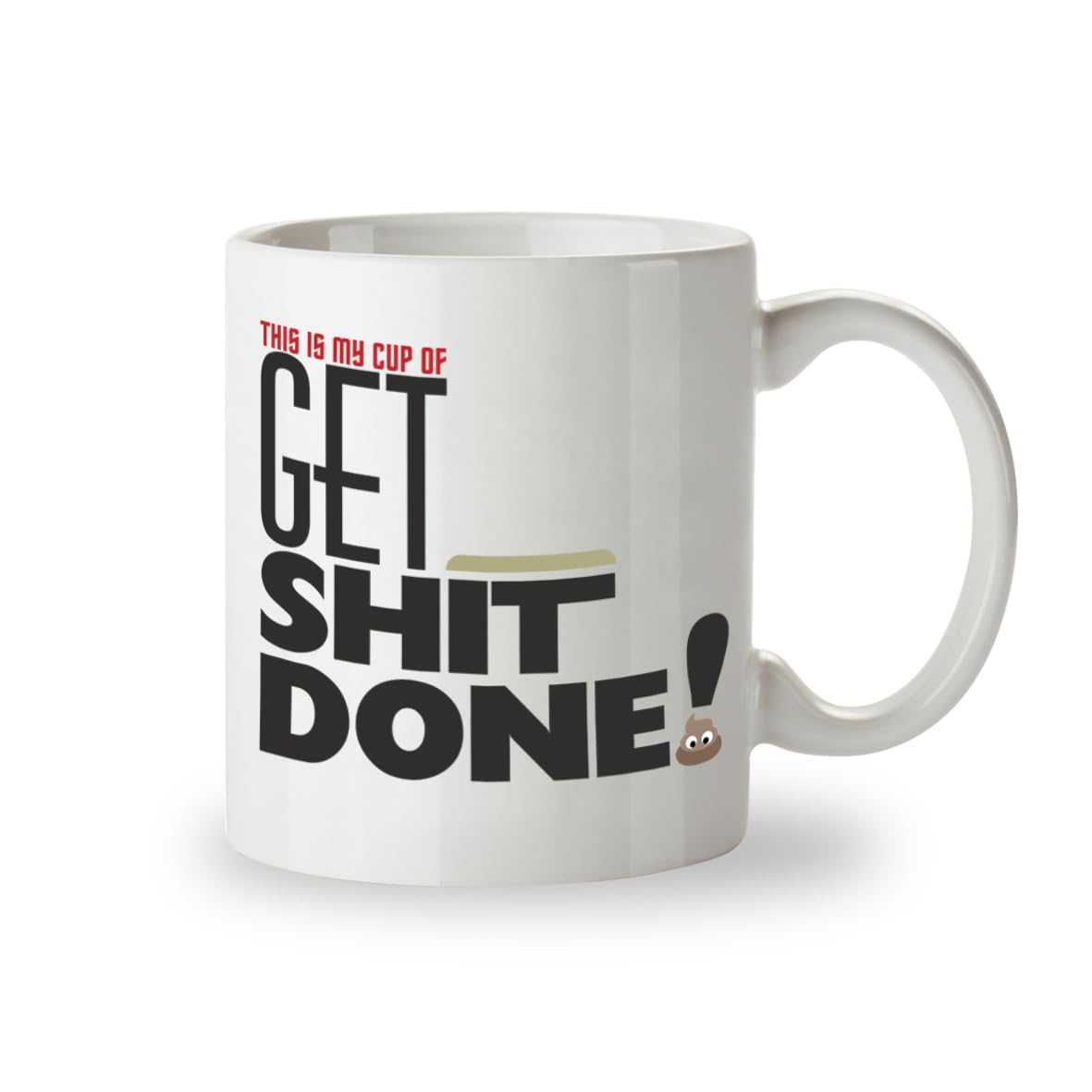 Kruzroyal Get S*it Done Funny Mug This is My Cup of GET Funny Rude Novelty Coffee Tea Cup Motivational Gift for Colleague