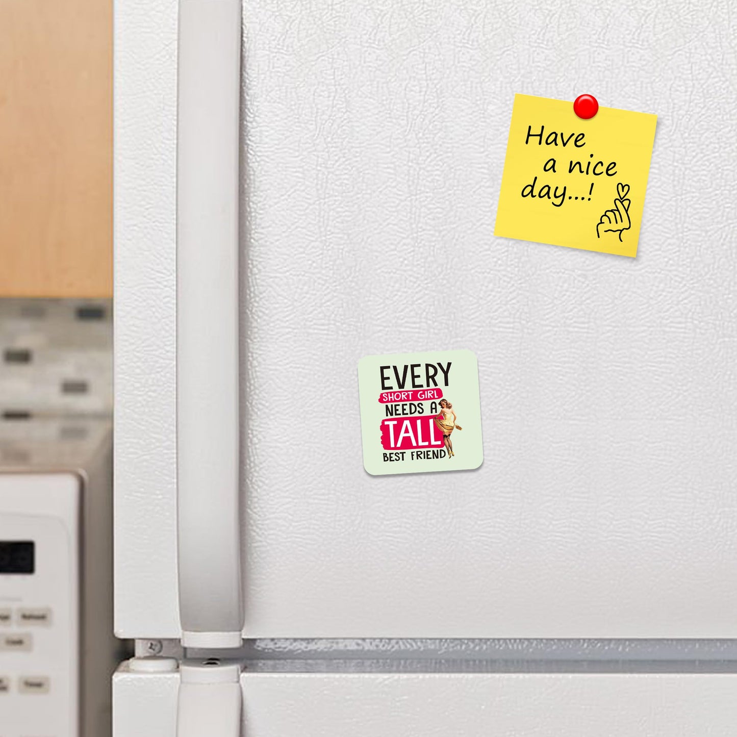 FM062 I'm a fuc*ing CATICORN! Novelty Funny Idea Glossy Metal Square Fridge Magnet