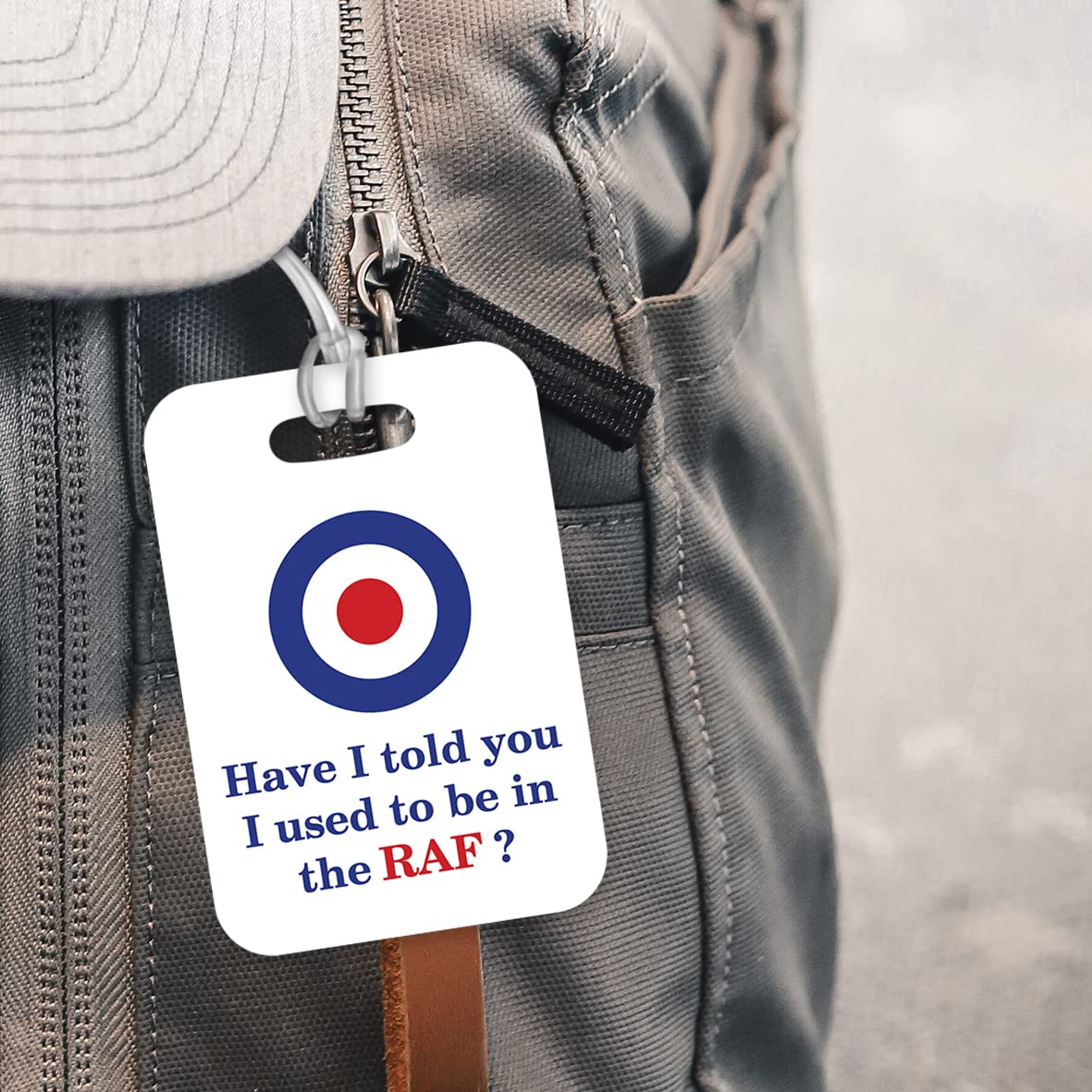 LT167 Have I Told You I Used to Be in The RAF? Novelty Funny Unique Designer Gift Glossy Plastic Suitcase Luggage Tag