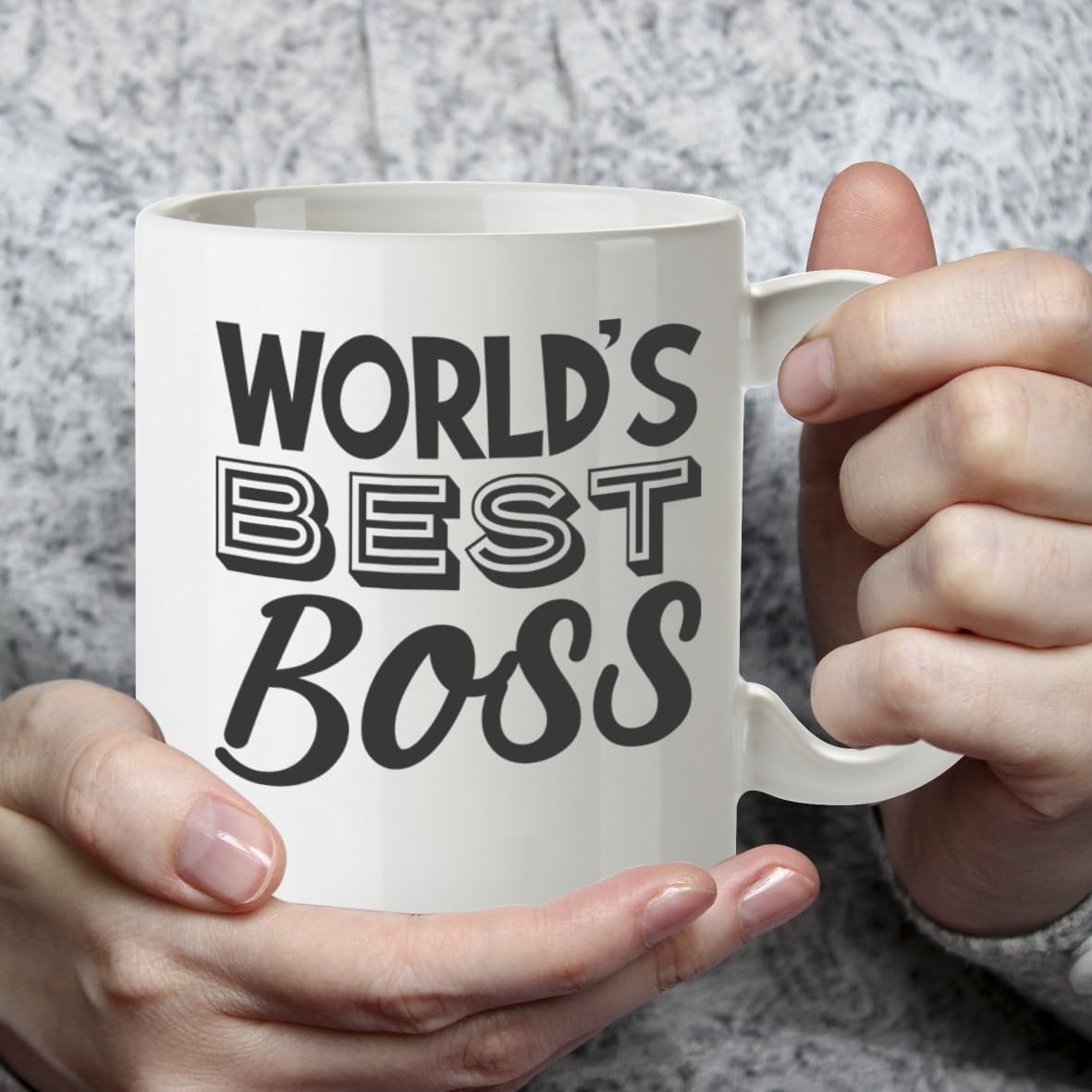 Kruzroyal DZ812 World's Best Boss Mug 11oz - Funny Office Gift for Manager, Leader Appreciation Present for Men & Women, Leaving or Birthday Cup