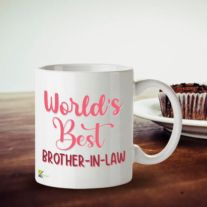 Kruzroyal DZ897 World's Best Brother-in-Law 11OZ Tea/Coffee Mug Cup - Unique Coffee Cup and Gift Ideas, Brother-in-law's Mug