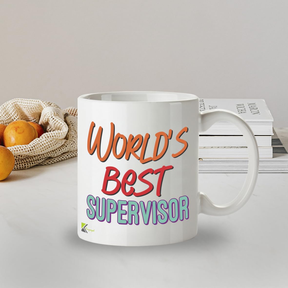 Kruzroyal DZ896 World's Best Supervisor 11OZ Tea/Coffee Mug Cup - Unique Coffee Cup and Gift Ideas, Supervisor's Mug