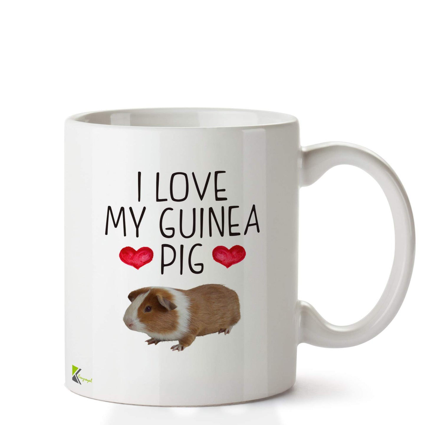 Kruzroyal DZ663 I Love My Guinea Pig Funny Novelty Great Gift Idea Coffee Tea Ceramic Mug