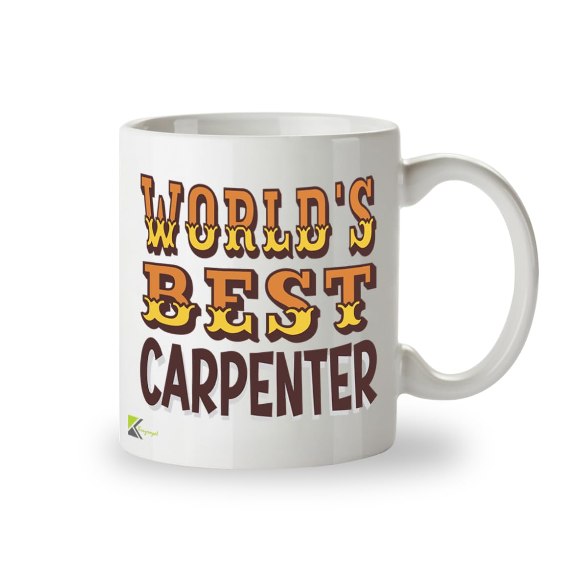 Kruzroyal DZ803 World's Best Carpenter Coffee Mug 11oz - Gifts for Carpenters Men Dad - Funny Woodworking & Handyman Novelty Cup for Birthday Christmas Fathers Day 11OZ