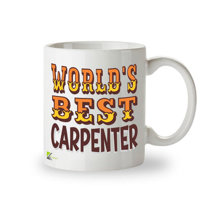 Kruzroyal DZ803 World's Best Carpenter Coffee Mug 11oz - Gifts for Carpenters Men Dad - Funny Woodworking & Handyman Novelty Cup for Birthday Christmas Fathers Day 11OZ
