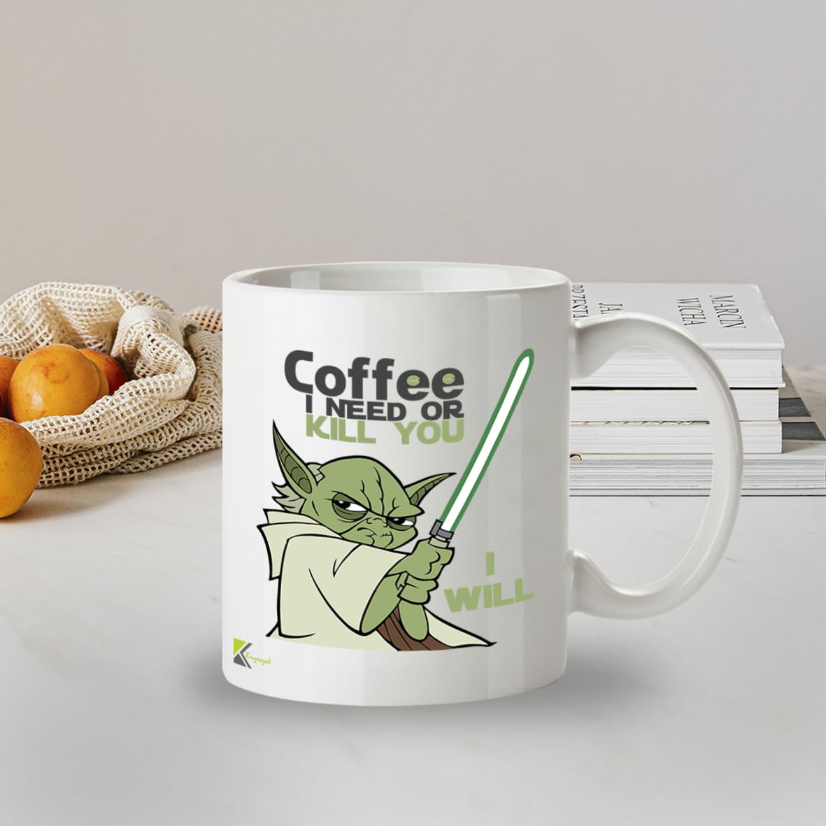 Kruzroyal Coffee I Need Funny Mug or Kill You I Will Sci-Fi Parody Novelty Cup, Gag Gift for Men, Dad