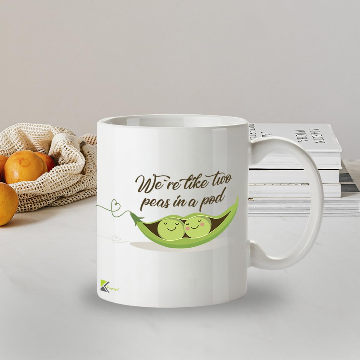 We're Like Two peas in a pod Funny Novelty Great Gift Idea Coffee Tea Mug | Gift for Best Friend Partner Couple | Romantic Anniversary Valentine - Funny Mug for Him, Her, Boyfriend or Wife