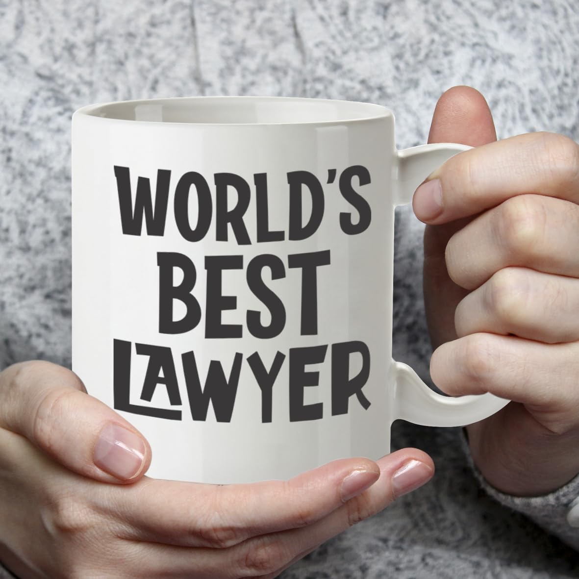 Kruzroyal DZ834 World's Best Lawyer Mug 11oz - White Ceramic Cup for Solicitor, Barrister, Attorney - Ideal Birthday, Graduation or Thank You Present