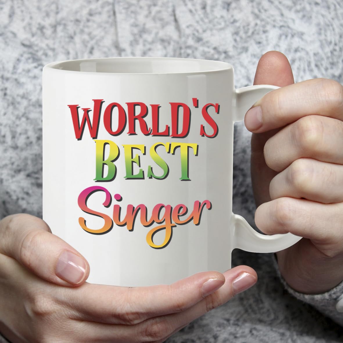 Kruzroyal DZ888 World's Best Singer 11OZ Tea/Coffee Mug Cup - Unique Coffee Cup and Gift Ideas, Singer's Mug