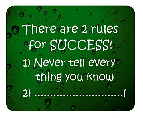 There Are Two Rules Of Success Mousemat/Pad Anti Slip Computer PC Laptop Mouse Mat