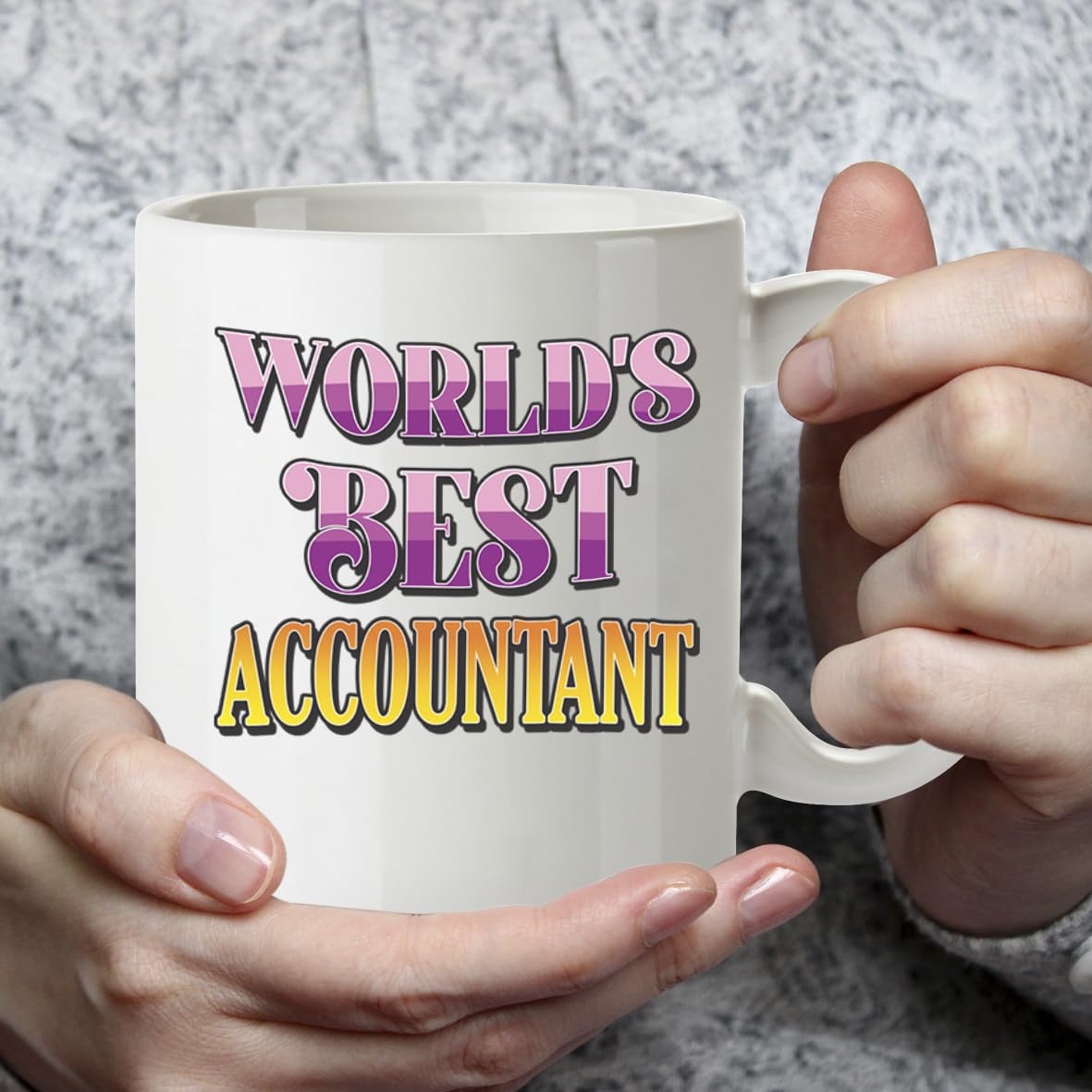 Kruzroyal DZ851 World's Best Accountant Coffee Mug 11oz - Funny Accounting Gift for CPA Tax Professional Office Worker Birthday Christmas