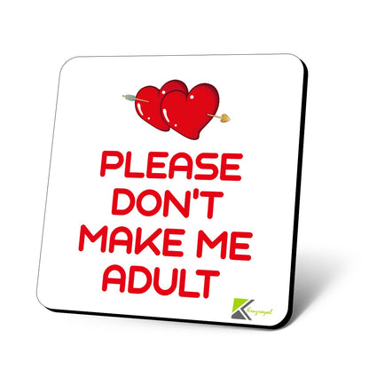 CS745 Please Don't Make me Adult Novelty Funny Coffee Tea Drink Gift Glossy MDF Wooden Coaster