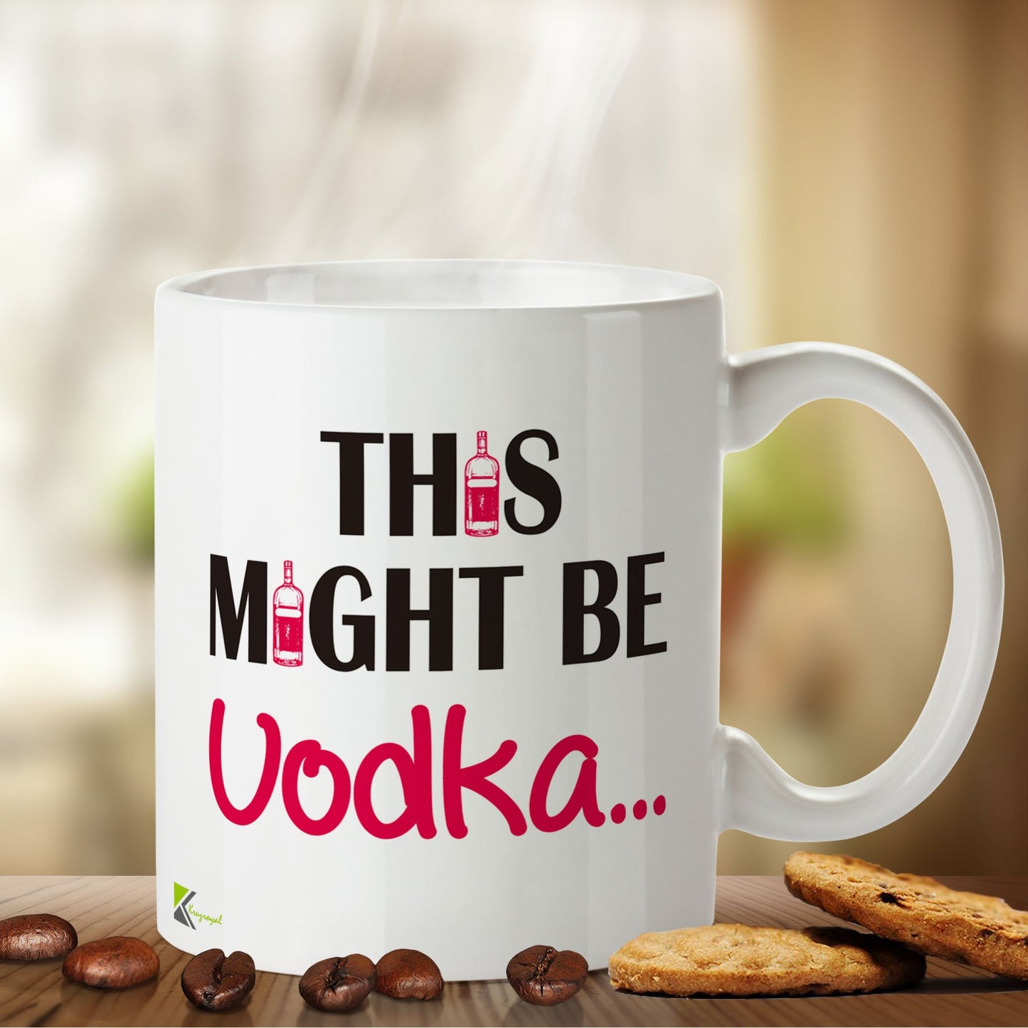 Kruzroyal DZ417 This Might Be Vodka... Funny Novelty Great Gift Idea Coffee Tea Mug