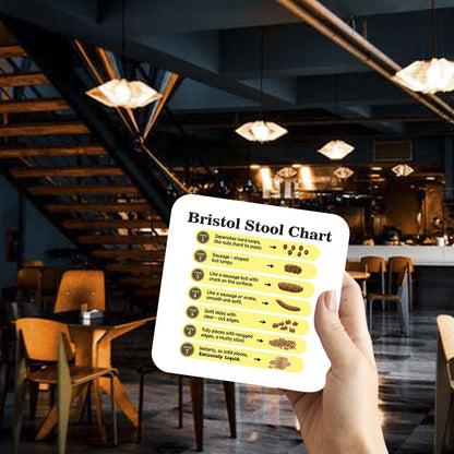 CS574 Bristol Stool Chart Novelty Funny Coffee Tea Drink Gift Glossy MDF Wooden Coaster