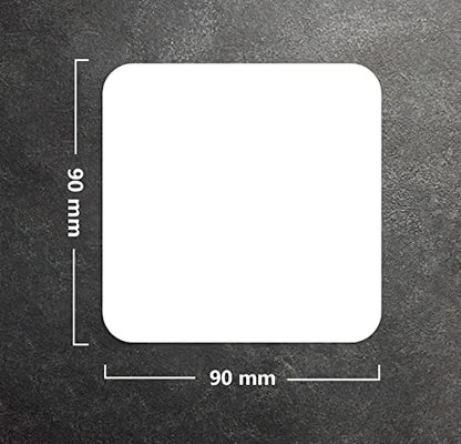 WB054 World's Best Librarian MDF Wooden Coaster by Kruzroyal | Gift for Librarian | Unique Novelty Present | 9cm x 9cm | Coffee Tea MDF Wooden Coaster
