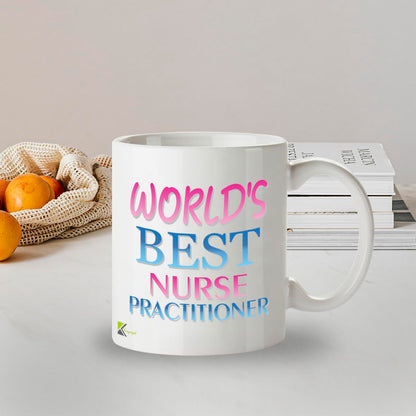 Kruzroyal DZ889 World's Best Nurse Practitioner 11OZ Tea/Coffee Mug Cup - Unique Coffee Cup and Gift Ideas, Nurse Practitioner's Mug