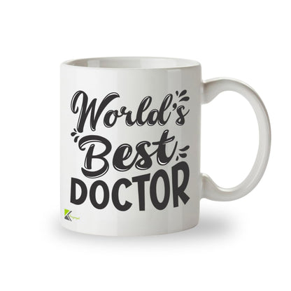 Kruzroyal DZ801 World's Best Doctor Mug - Funny Novelty Coffee Cup for Men Women - Thank You, Birthday, Gift for GP, Physician, Medical Professional, Surgeon 11OZ