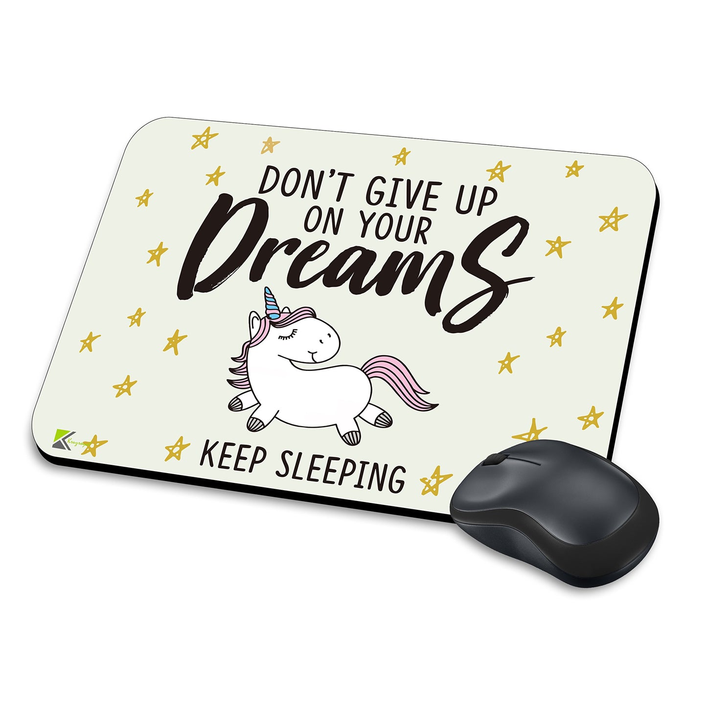 MM141 - Don't Give Up On Your Dreams Keep Sleeping Funny Novelty Gift Mousemat/MousePad Anti Slip Laptop Computer PC Mouse Mat
