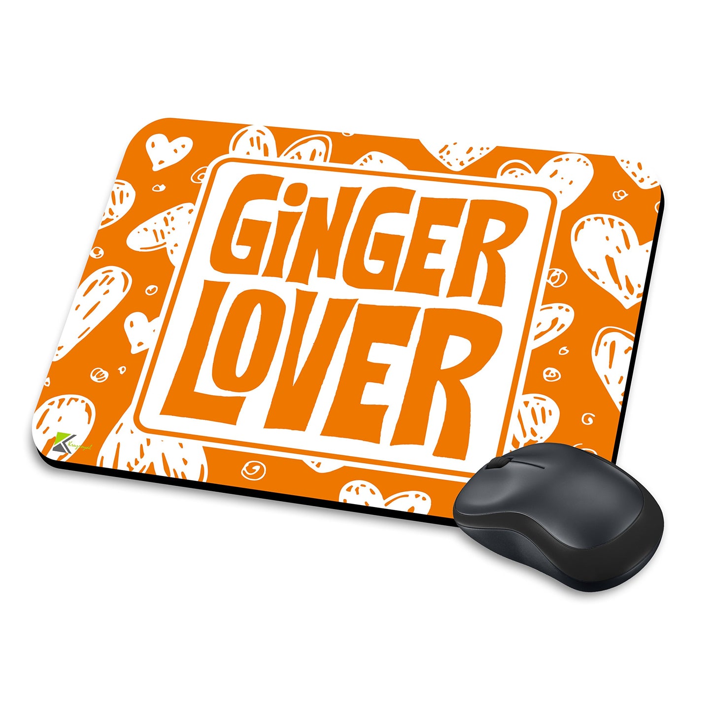 MM079 - Ginger Lover Funny Novelty Gift Mousemat/MousePad Anti Slip Laptop Computer PC Mouse Mat