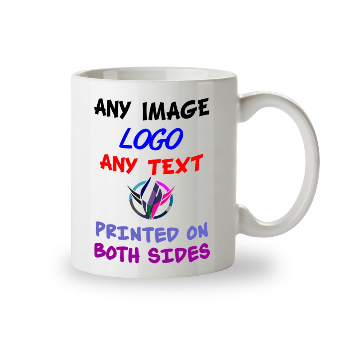 Kruzroyal Personalised Mug with Custom Photo,Text or Logo - Customised Gift for Him or Her on Special Occasions Like Anniversary, Graduation, Mothers Day, Fathers Day, Birthday. 11OZ Mug