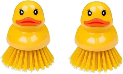 2 x Duck Shape Shape Washing Up/Scrubbing Brush