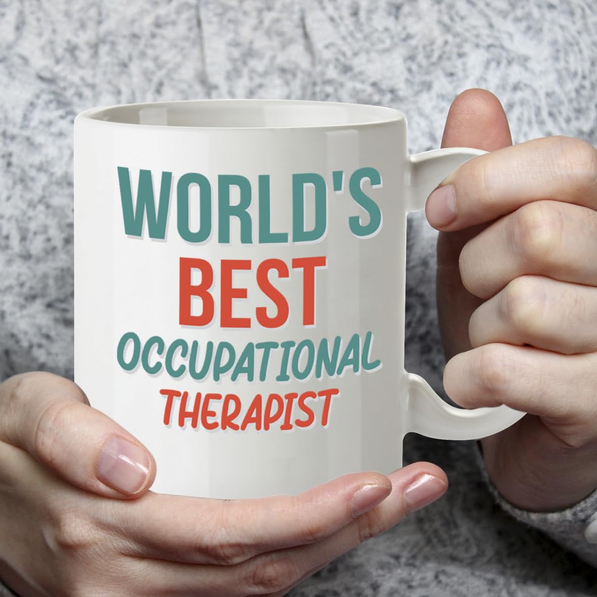 Kruzroyal DZ892 World's Best Occupational Therapist 11OZ Tea/Coffee Mug Cup - Unique Coffee Cup and Gift Ideas, Occupational Therapist's Mug