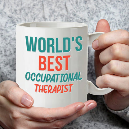 Kruzroyal DZ892 World's Best Occupational Therapist 11OZ Tea/Coffee Mug Cup - Unique Coffee Cup and Gift Ideas, Occupational Therapist's Mug