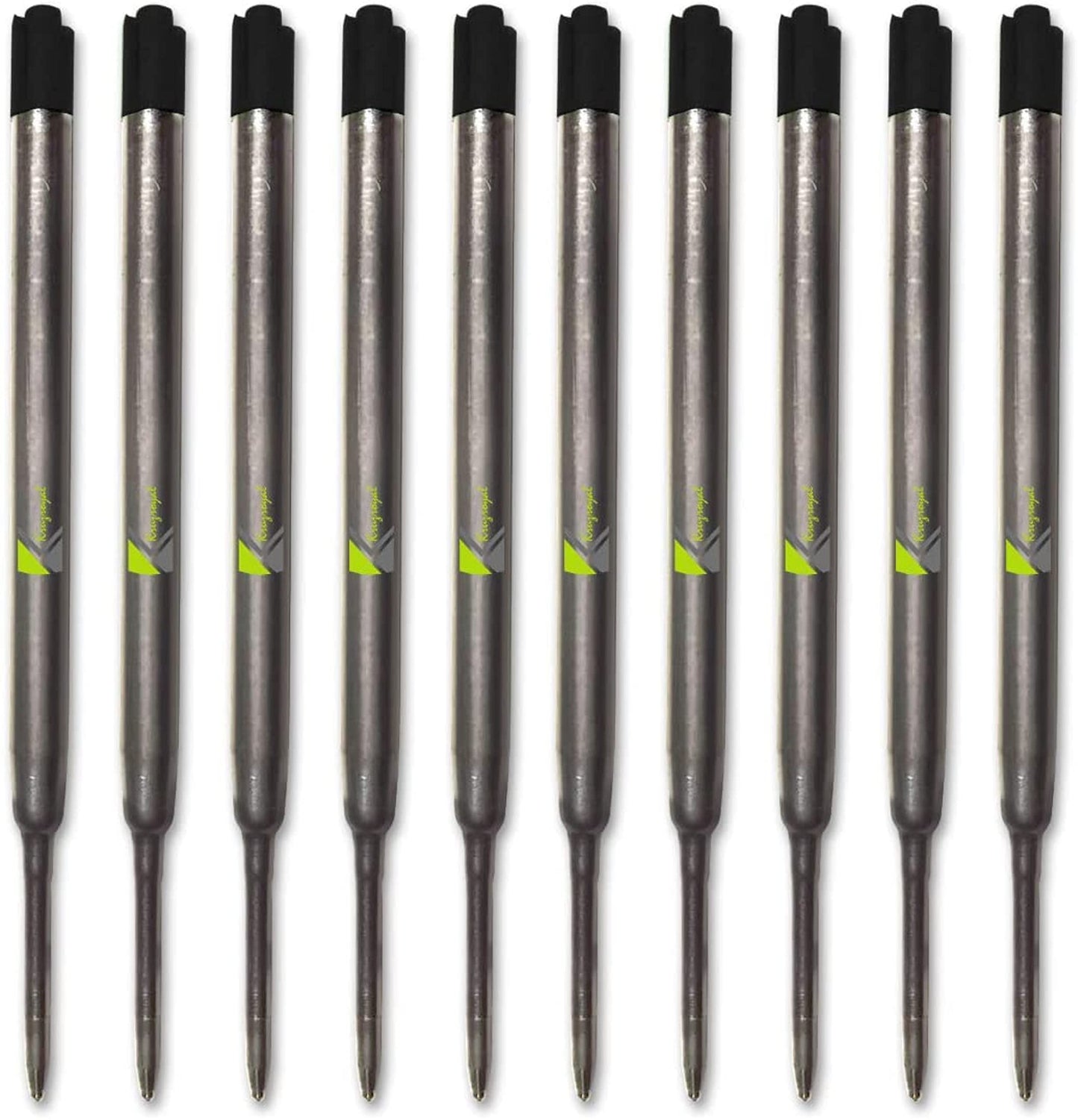 10 x Quality Compatible Refills for Parker Ballpoint Medium Black
