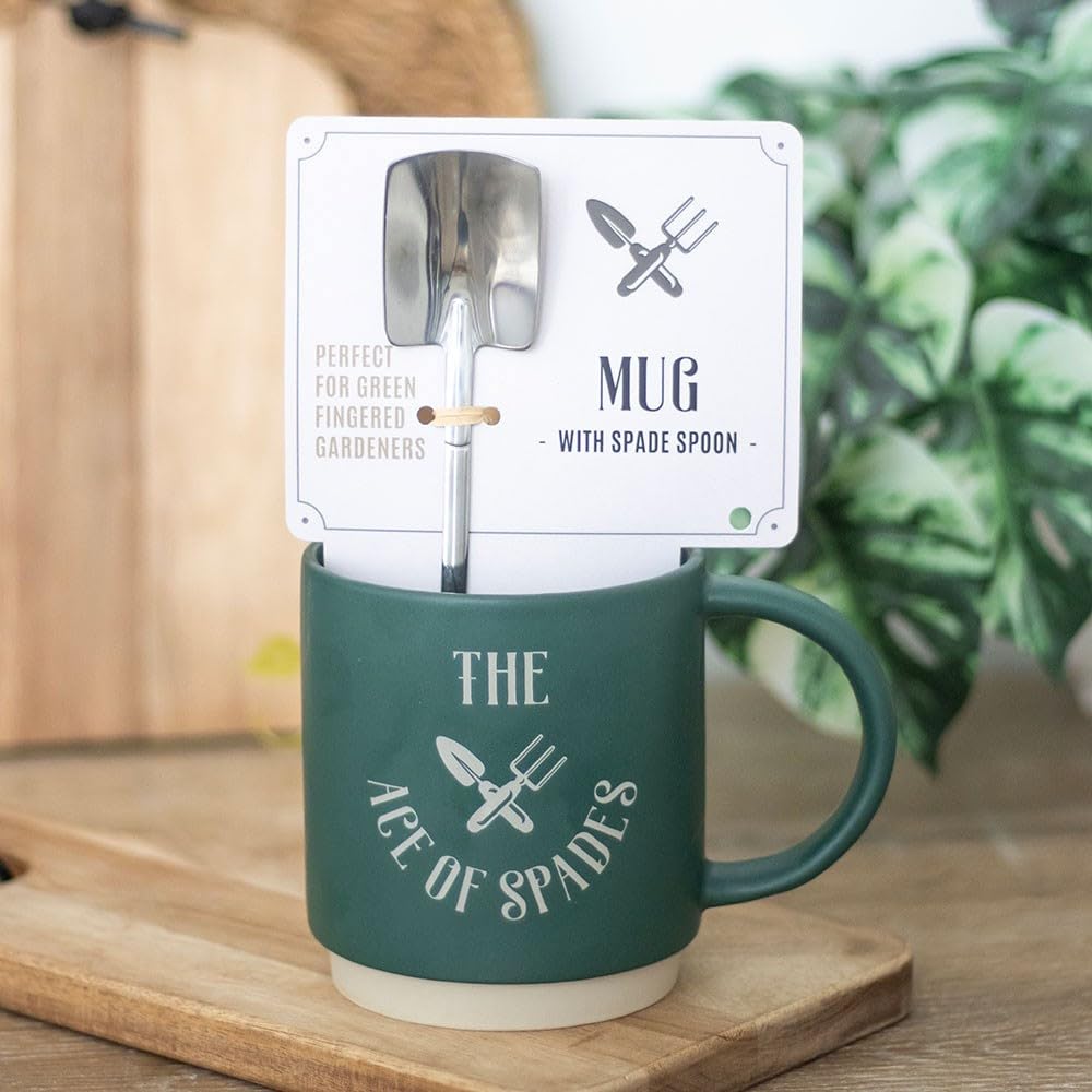 Quitting Hollywood Ace of Spades Mug with Spade Spoon
