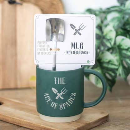 Quitting Hollywood Ace of Spades Mug with Spade Spoon