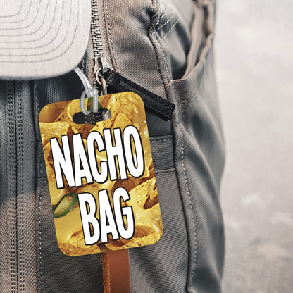 LT070 Nacho Bag Novelty Funny Unique Designer Gift Glossy Plastic Suitcase Luggage Tag