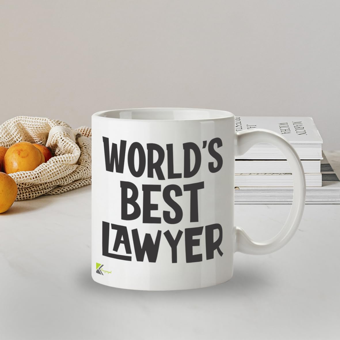 Kruzroyal DZ834 World's Best Lawyer Mug 11oz - White Ceramic Cup for Solicitor, Barrister, Attorney - Ideal Birthday, Graduation or Thank You Present