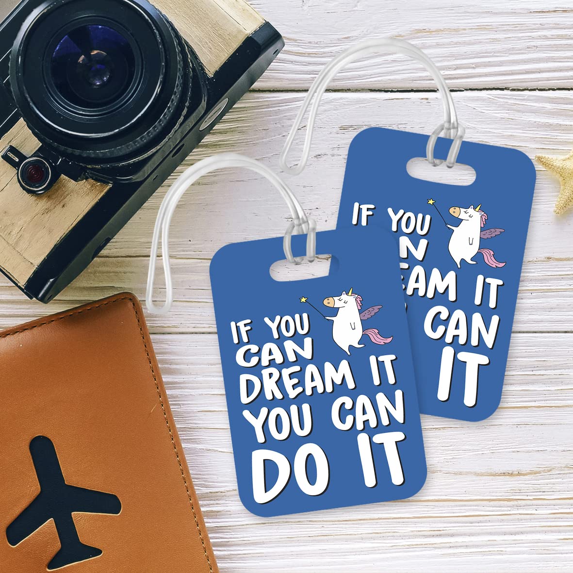 LT116 If You Can Dream It, You Can Do It Novelty Funny Unique Designer Gift Glossy Plastic Suitcase Luggage Tag