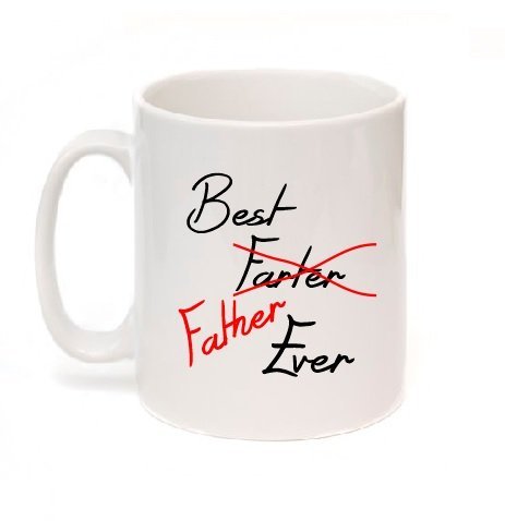 Kruzroyal Best Farter Ever Father Gag Father's Day Ideas Coffee Mug Tea Cup White Sold