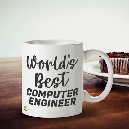Kruzroyal DZ807 World's Best Computer Engineer Mug 11oz - Funny Tech Gifts for Men Dad - IT Software Coder Programmer Novelty Cup for Birthday Christmas