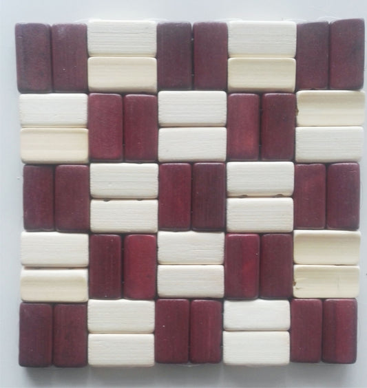 Wooden Pieces Coaster 14cm x 14cm