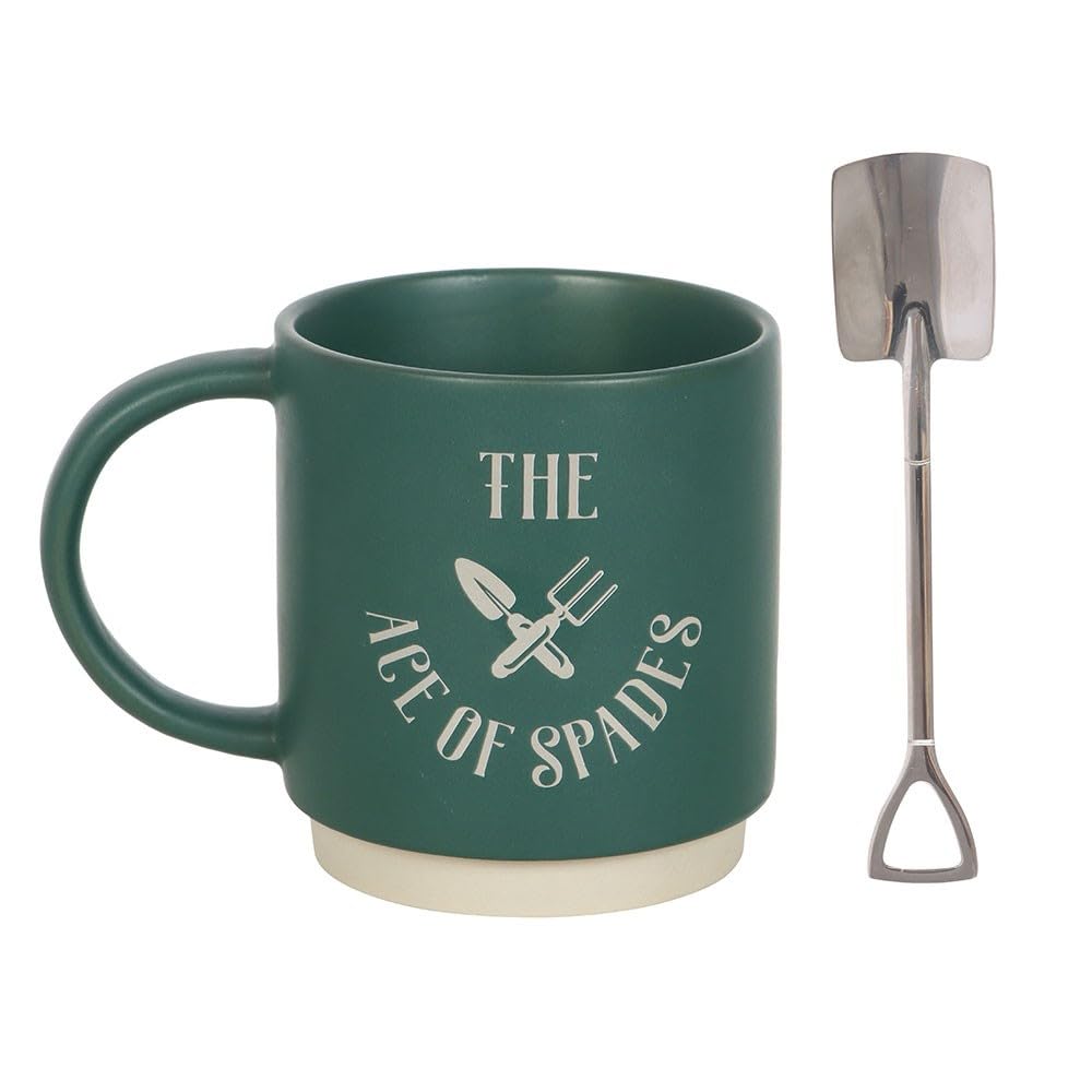 Quitting Hollywood Ace of Spades Mug with Spade Spoon