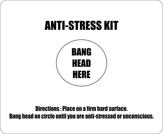 Anti-Stress Funny Mousemat / Pad Anti Slip Computer PC Mouse Mat