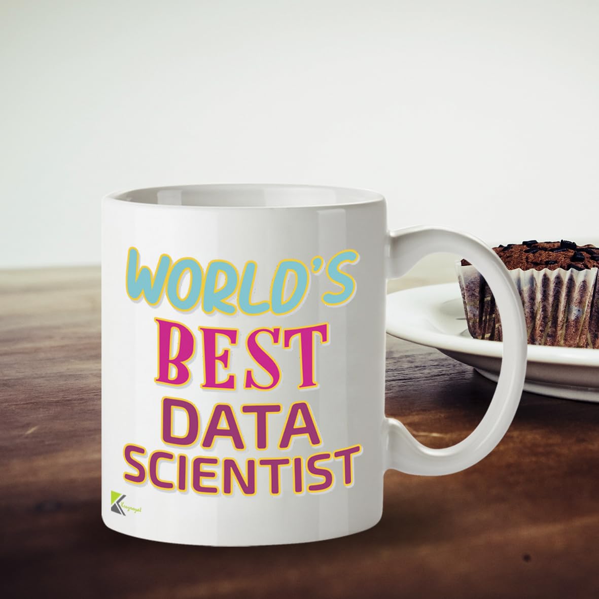 Kruzroyal DZ891 World's Best Data Scientist 11OZ Tea/Coffee Mug Cup - Unique Coffee Cup and Gift Ideas, Data Scientist's Mug