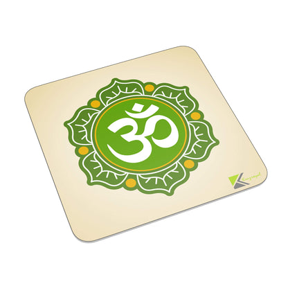 FM079 OHM/Inner peace Novelty Funny Idea Glossy Metal Square Fridge Magnet