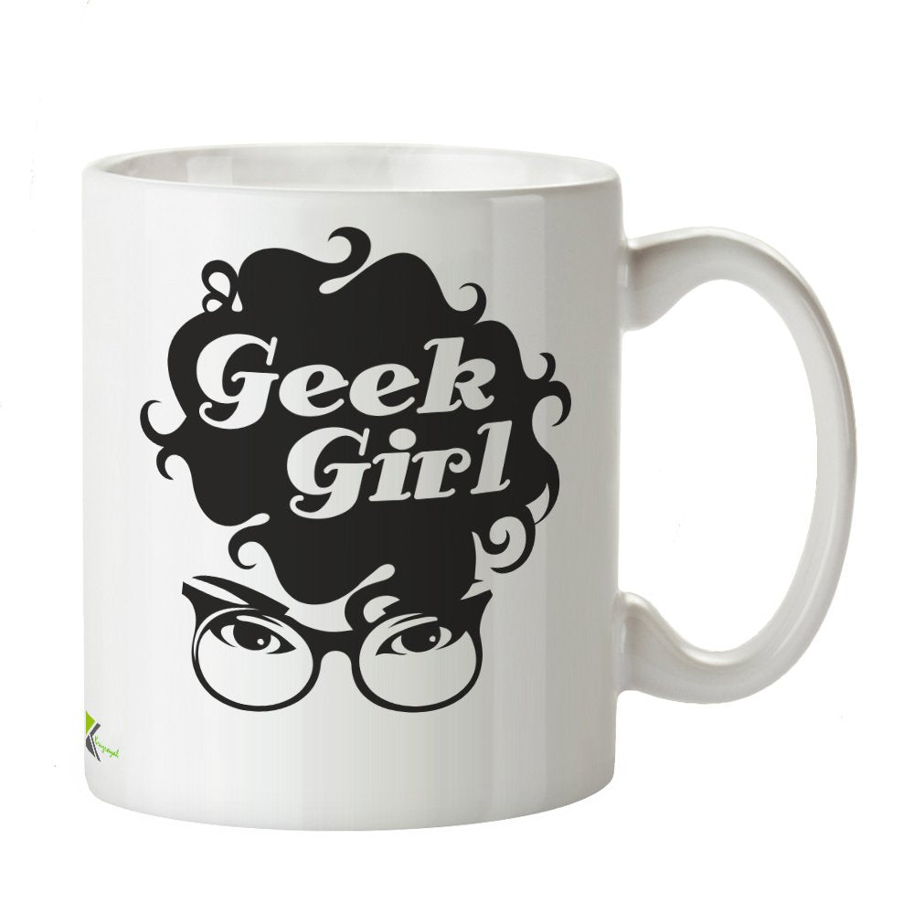 Kruzroyal DZ366 Geek Girl Funny Novelty Great Gift Idea Coffee Tea Mug
