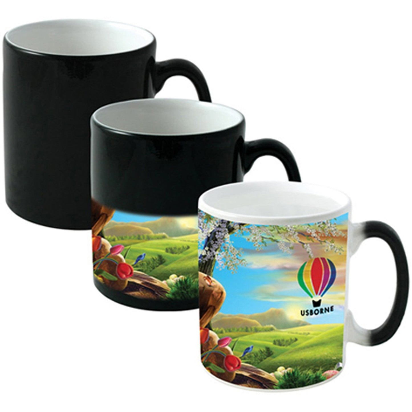 Personalised Printing NEW PERSONALISED MAGIC MUG COLOUR CHANGING GIFT MUG YOUR IMAGE PHOTO LOGO TEXT