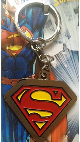 A NEW METAL SUPER MAN LOGO KEYING KEY CHAIN HANDBAG BAG CHARM FREE DELIVERY UK