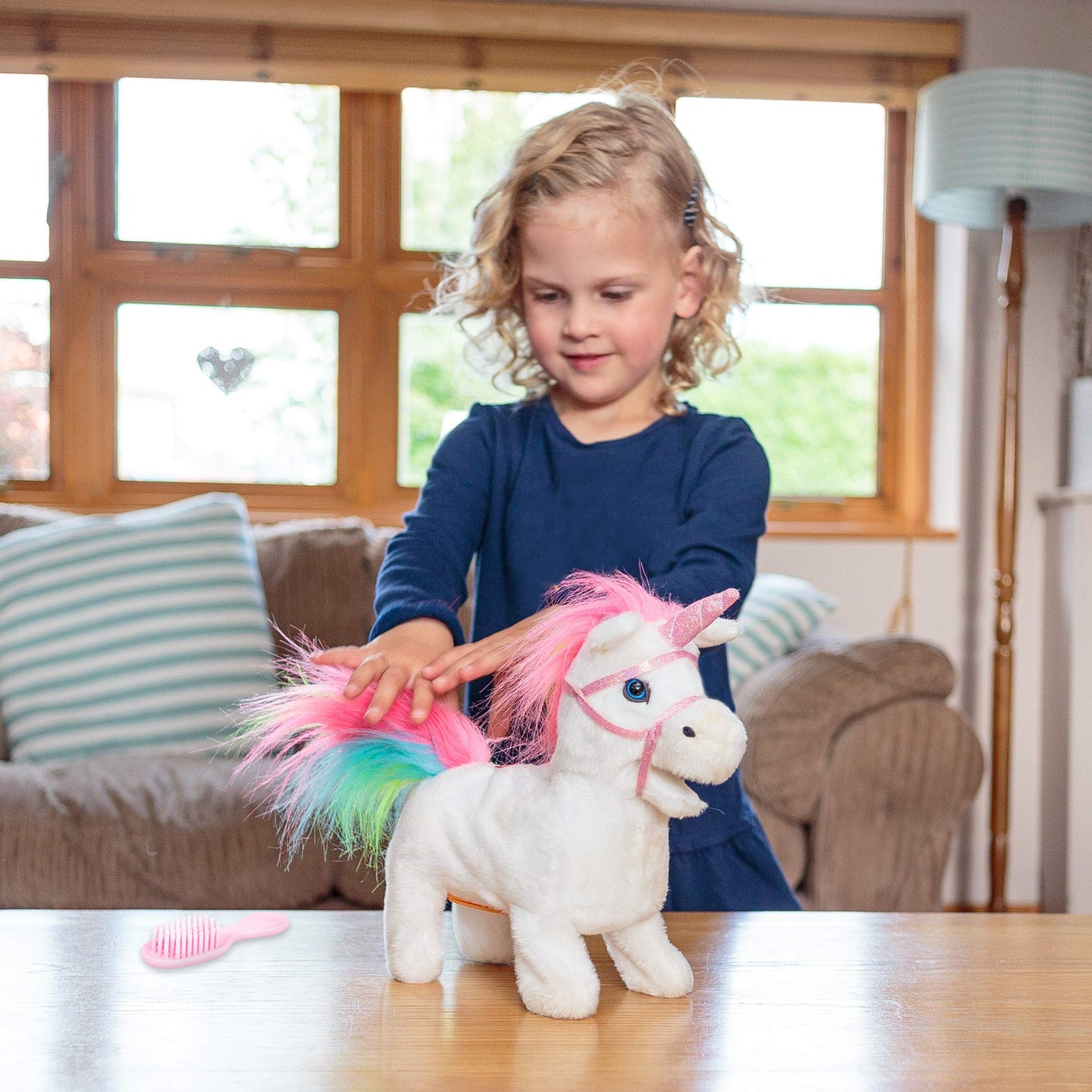Tobar Animigos Rainbow Unicorn Electronic Soft Toy