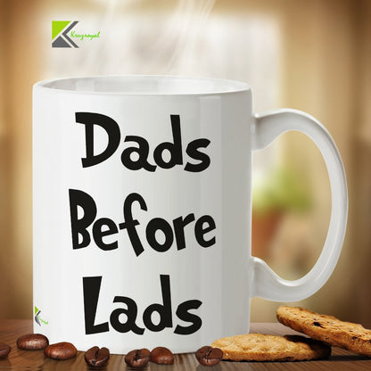 Kruzroyal DZ308 Dads Before lads Funny Novelty Great Gift Idea Coffee Tea Mug