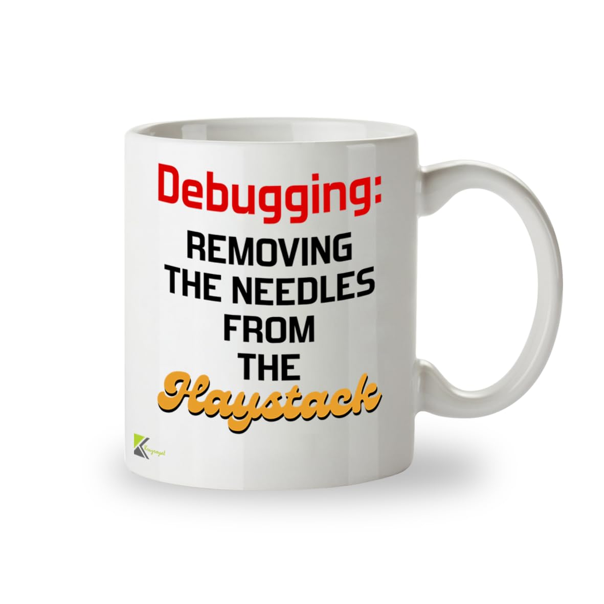 Kruzroyal Debugging Mug | Funny Programmer Gift for Software Engineer Developer Coder | 11oz Ceramic Coffee Cup | Tech Humor