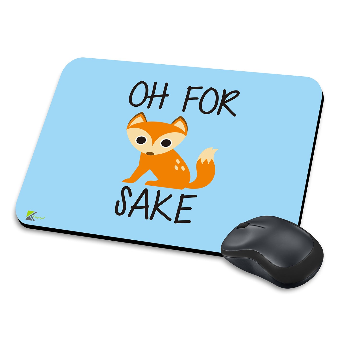 MM052 - Oh For Fox Sake Funny Novelty Gift Mousemat/MousePad Anti Slip Laptop Computer PC Mouse Mat