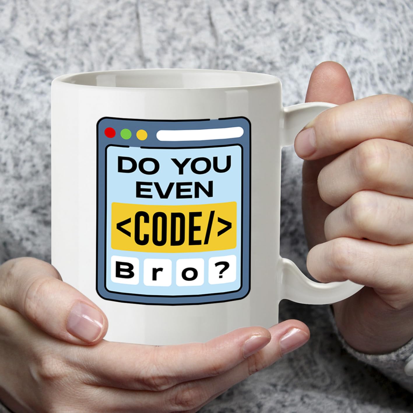 Kruzroyal Do You Even Code Bro Funny Mug - Novelty Programmer Gift for Developer Coder Men Women Colleague
